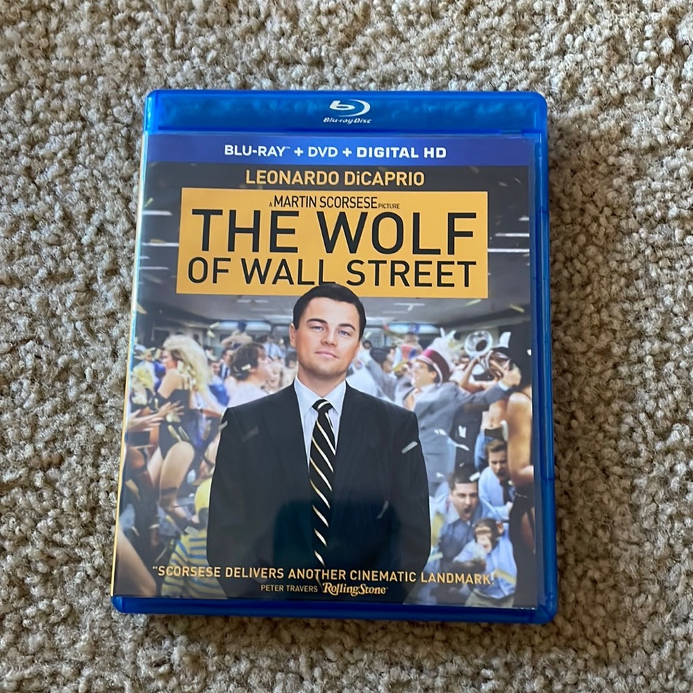 The Wolf of Wall Street. Blu-ray. Barely used.
